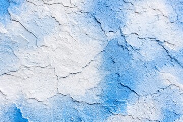 Obraz premium Abstract blue and white cracked wall texture background