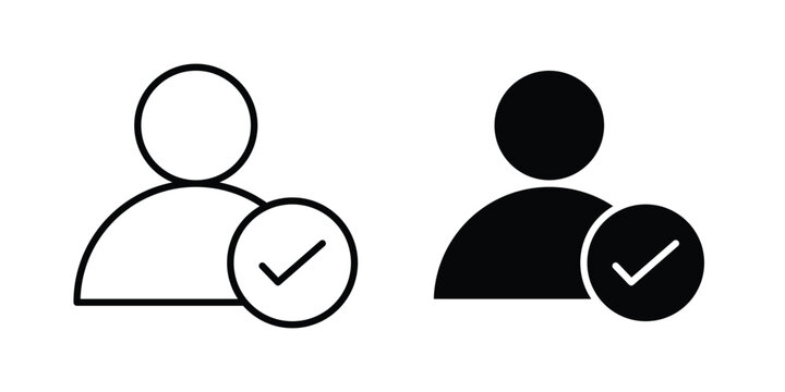 User check icon UI vector. Vector icon set.