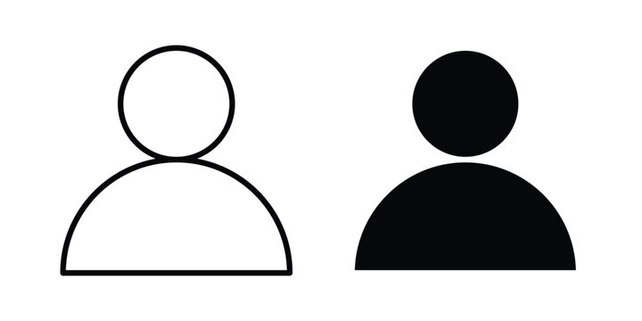 User icon UI vector. Vector icon set.