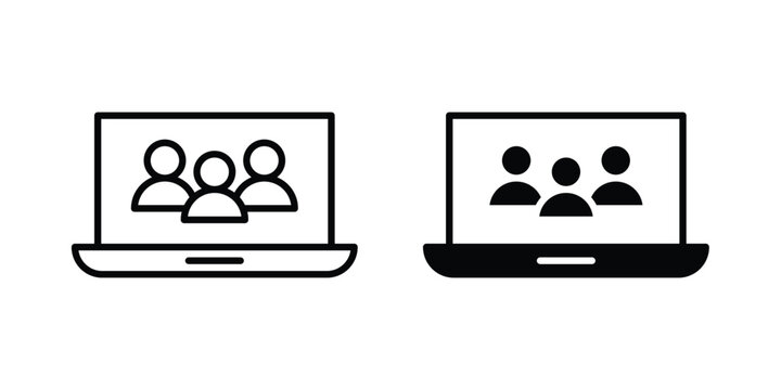 Webinar icon UI vector. Vector icon set.