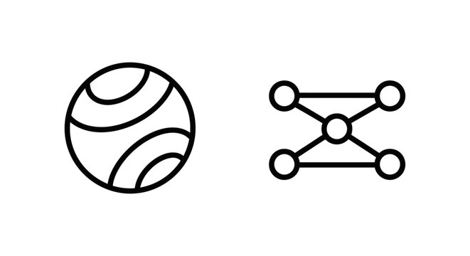 Shading and shader graph icons with connection illustration representation abstract minimalist background isolated software rendering creation visualisation processing programming