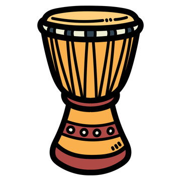 african drum illustration