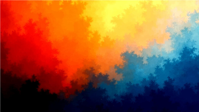 Abstract fractal gradient artwork vibrant color dynamic composition modern design element artistic style visual harmony infinite pattern creative shape digital art.