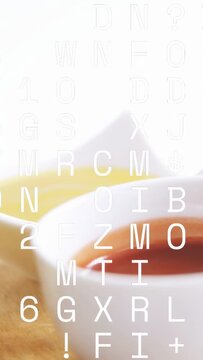 Vertical video: On start, camera panning right, burger rising, fries shifting to reveal closeup