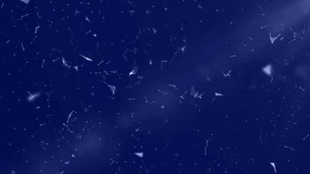 Plexus tech particles background is a hi-tech digital dot line particle background, future sci-fi video material Abstract concepts of cybersecurity technology and digital data protection