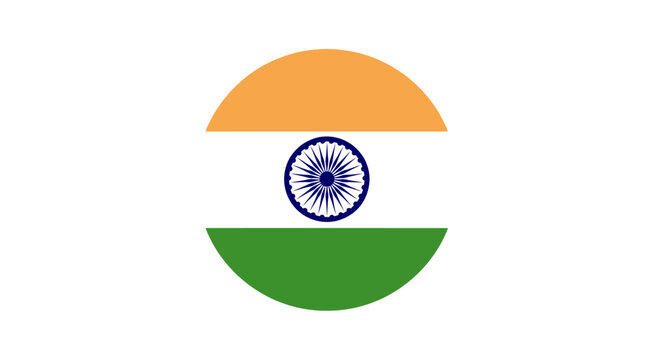 Indian flag symbol logo national icon.