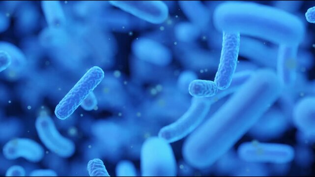 Resistance to antibacterial agents, growth of bacteria in the intestines