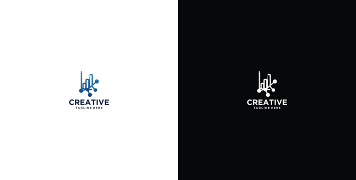 technology design logo for big data analytics company