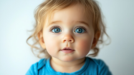 Naklejka premium portrait of a little girl