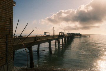 Fototapeta premium sunset over the pier