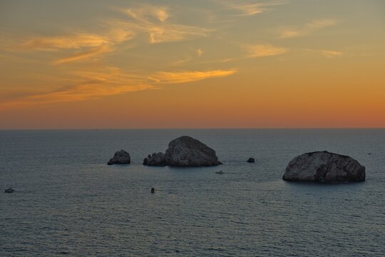 puesta de dol Mazatlan Sinaloa mar monta&ntilde;as