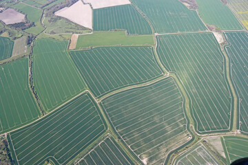Naklejka premium Aerial view of the fields in Wiltshire 
