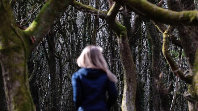girl in the forest