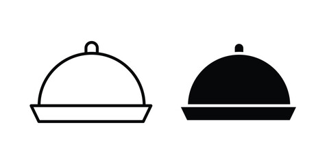 Fototapeta premium Food tray icon and symbol. Vector icons set