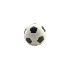 Fototapeta premium Soccer ball isolated on white background classic football sports equipment minimal clean image