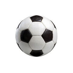 Fototapeta premium Classic soccer ball isolated on white background football equipment sports concept