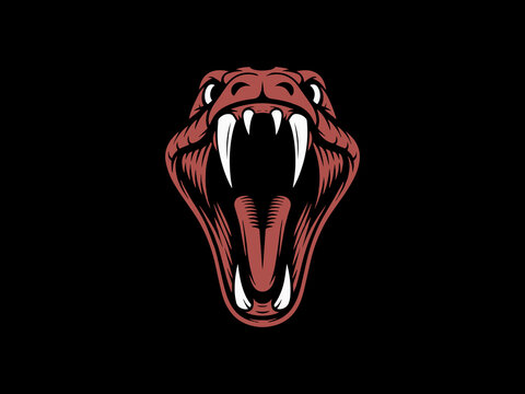 Snake Cobra Head Mascot Illustration