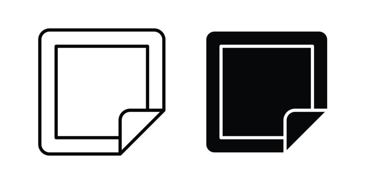 Nicotine patch icon and symbol. Vector icons set