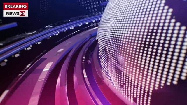 News Animation 4K Background