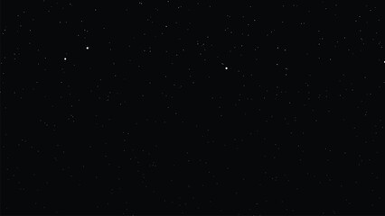Obraz premium The night sky shines brightly with stars and a village below