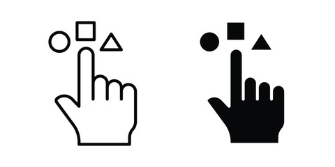 Fototapeta premium Variety icon and symbol. Vector icons set
