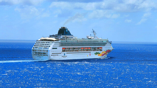 NCL Norwegian Sky cruise ship in the Caribbean. 03.01.26