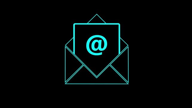 Business man receive send electronic mail email computer laptop smartphone mail marketing business communication technology digital online concept.4k motion video .