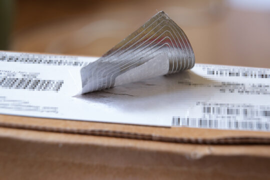 RFID tag that removed from the product package.