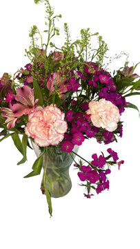 Blumenstrauss vintage nit Nelken 