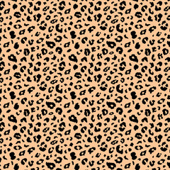 Leopard trendy pattern background. Fashionable wild animal cheetah skin natural texture for fashion print design, banner, cover, wallpaper. leopard vector seamless repeating stylish design. © Philip