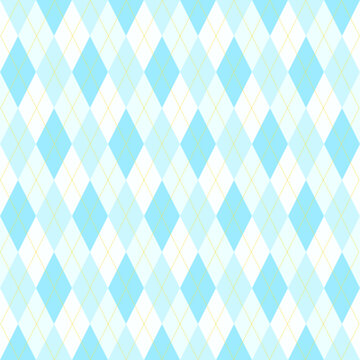 Serene blue argyle pattern.  Perfect for backgrounds, textiles, or any project needing a sophisticated yet playful touch.  The subtle color variations create visual depth.
