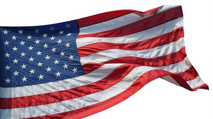 Fototapeta premium Waving united states of america flag with red white stripes and blue field of stars american flag usa flag