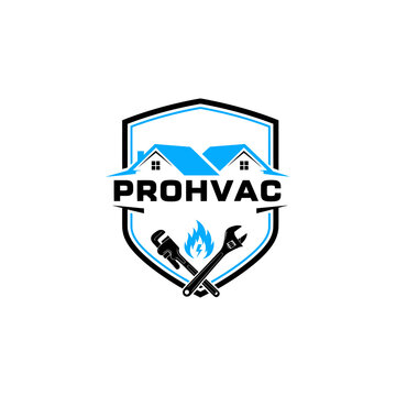 HVAC Service Company Logo Design.