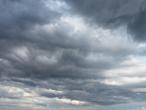 Summer storm clouds , visible in the skies above Shenandoah National Park. Cloudscape, background, texture.