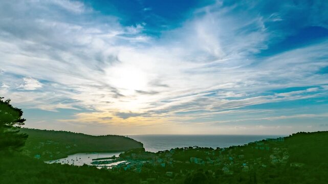 Sunset on Mallorca near Port de Soller