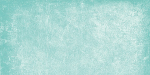Abstract teal grunge background texture with distressed white scratches and vintage weathered effect