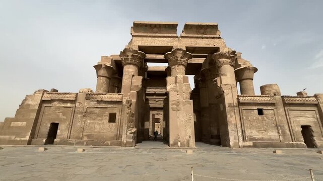 A view from the Kom Ombo Temple in Kom Ombo, Egypt.