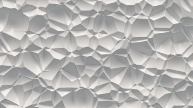 Voronoi noise cells on the surface. Bright, milky organic mesh motion background. Seamless loop. 