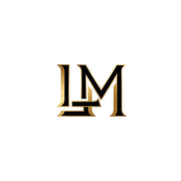 Elegant LM Monogram Logo Design.