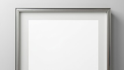 Obraz premium Vintage style metal wall frame with a blank white center, ready for art or photographs.