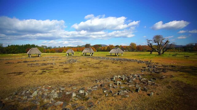 大湯環状列石の掘立柱建物