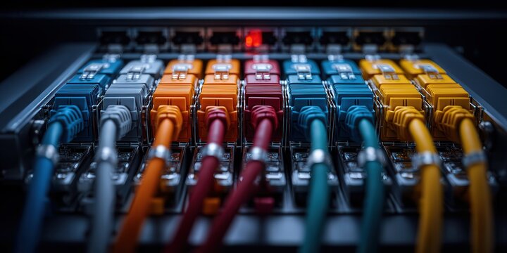 Colorful keystone patch panel