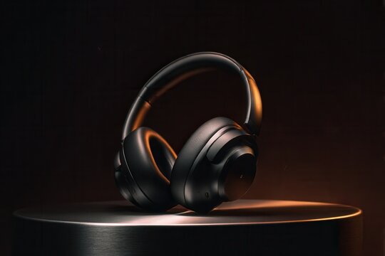Bluetooth 5.4 headphones on metal