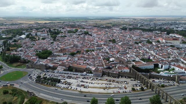 Drone video Evora Portugal Europe