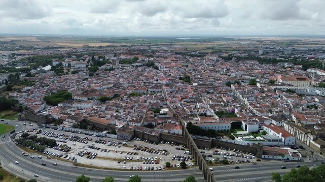 Drone video Evora Portugal Europe