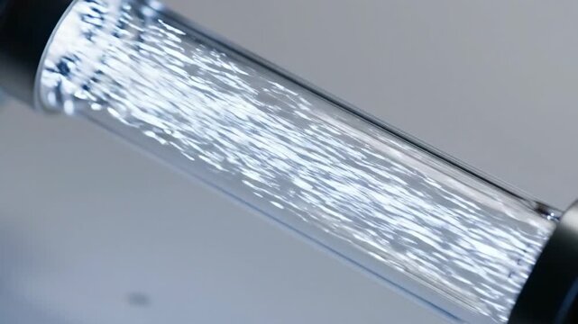 Crystalline Micro-Fluidic Flow on Grey Clinical Surface