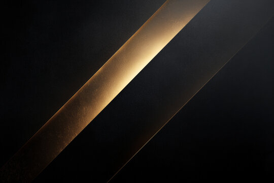 Abstract gold metallic lines on dark background. Luxury design, premium branding, elegant minimal texture concept