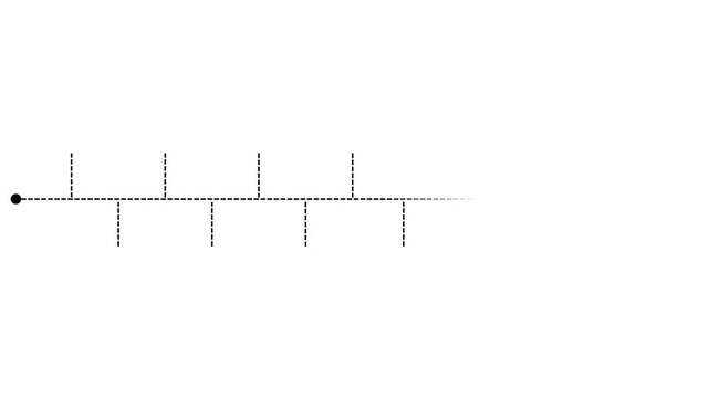 Minimalist Timeline Line Animation for Business Progress and Data Visualization