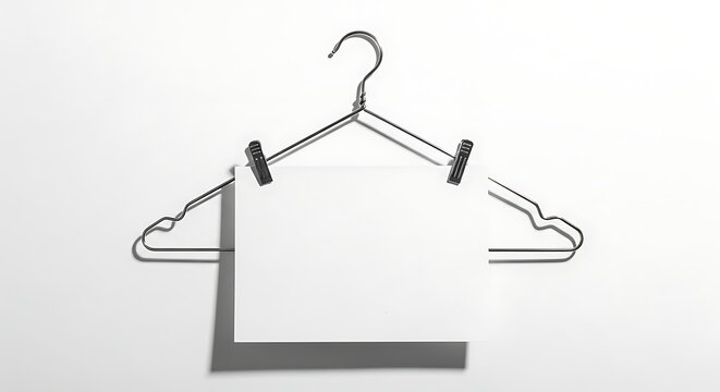 Clothing Hanger with Empty Space.