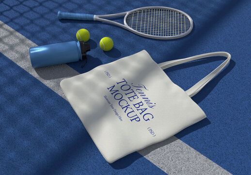 Tennis Sport Totebag Mockup
